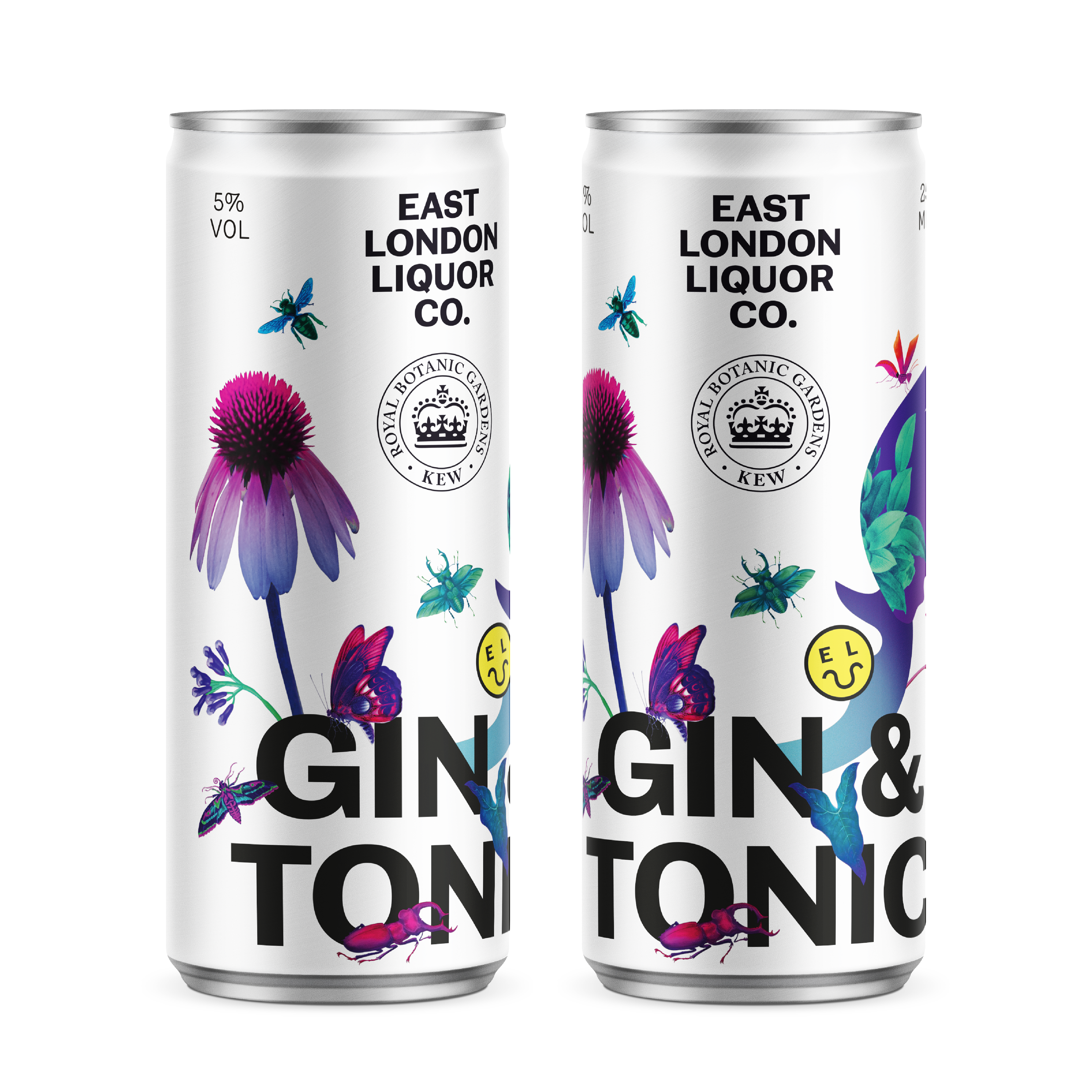 12 Cans Of East London Kew Gin & Tonic, 5% ABV