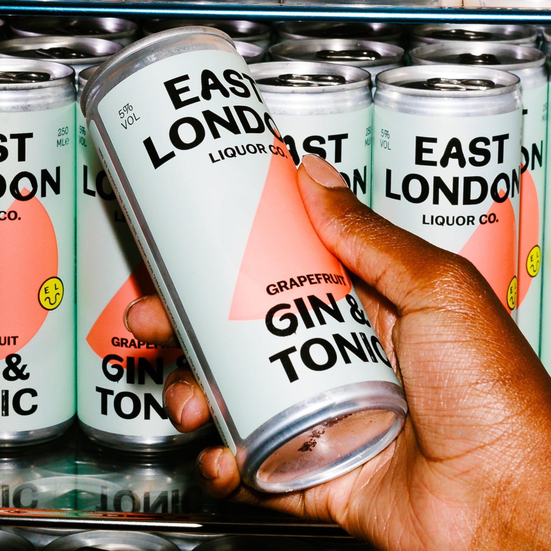 12 Cans of East London Grapefruit Gin& Tonic, 5% ABV