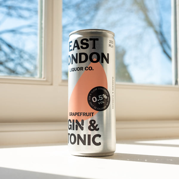 East London Gin & Tonic 0.5% ABV