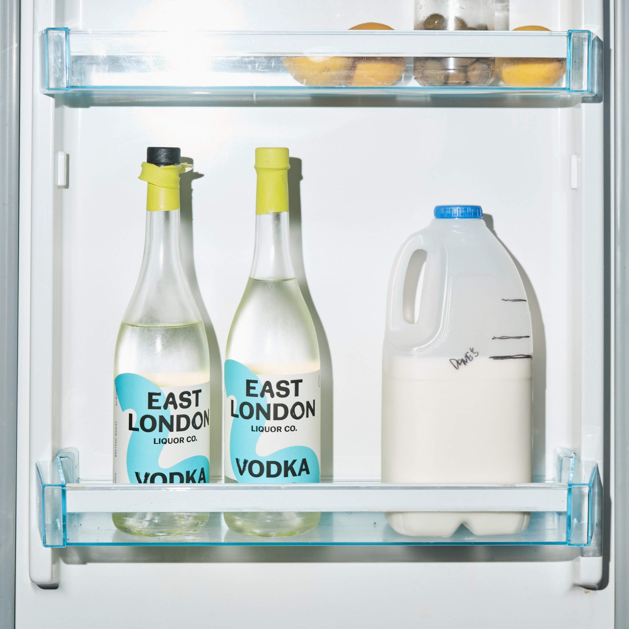 East London Vodka In Fridge