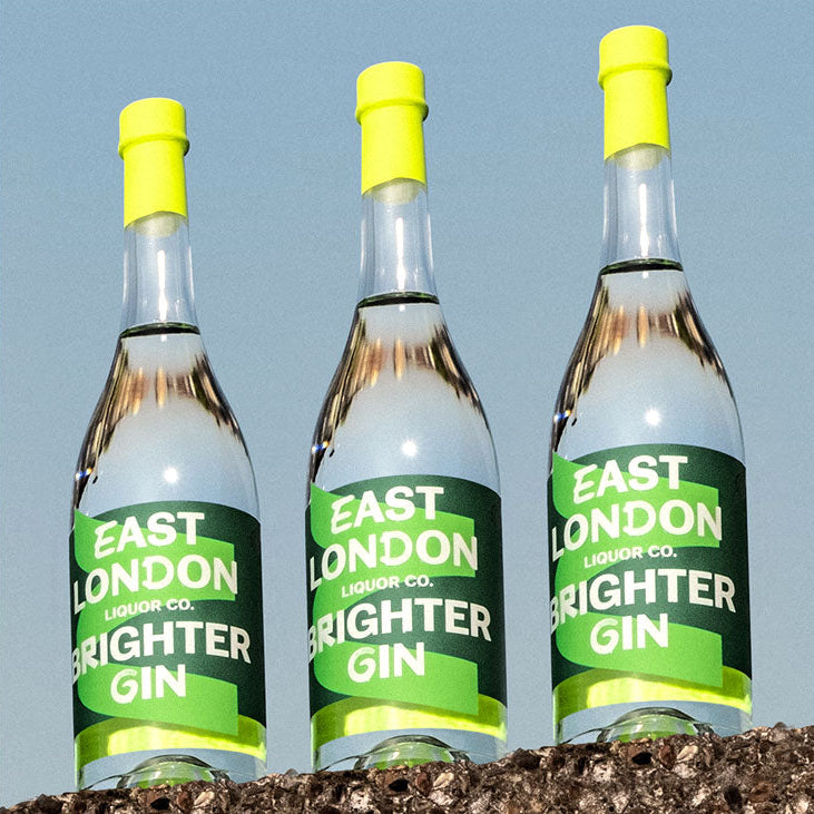 East London Liquor Brighter Gin Bottles