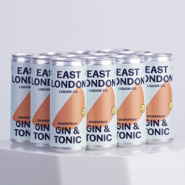 East London Liquor Co Gin and Tonic cans