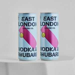 East London Liquor - Vodka and Rhubarb cans