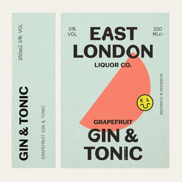 East London Liquor Gin and Tonic Cans