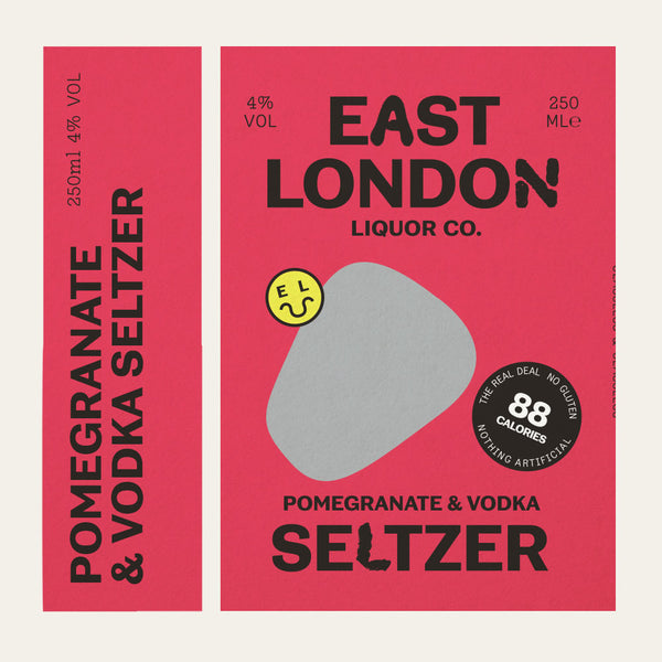 East London Liquor Pomegranate and Vodka Seltzer Can